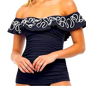 off shoulder tankini top